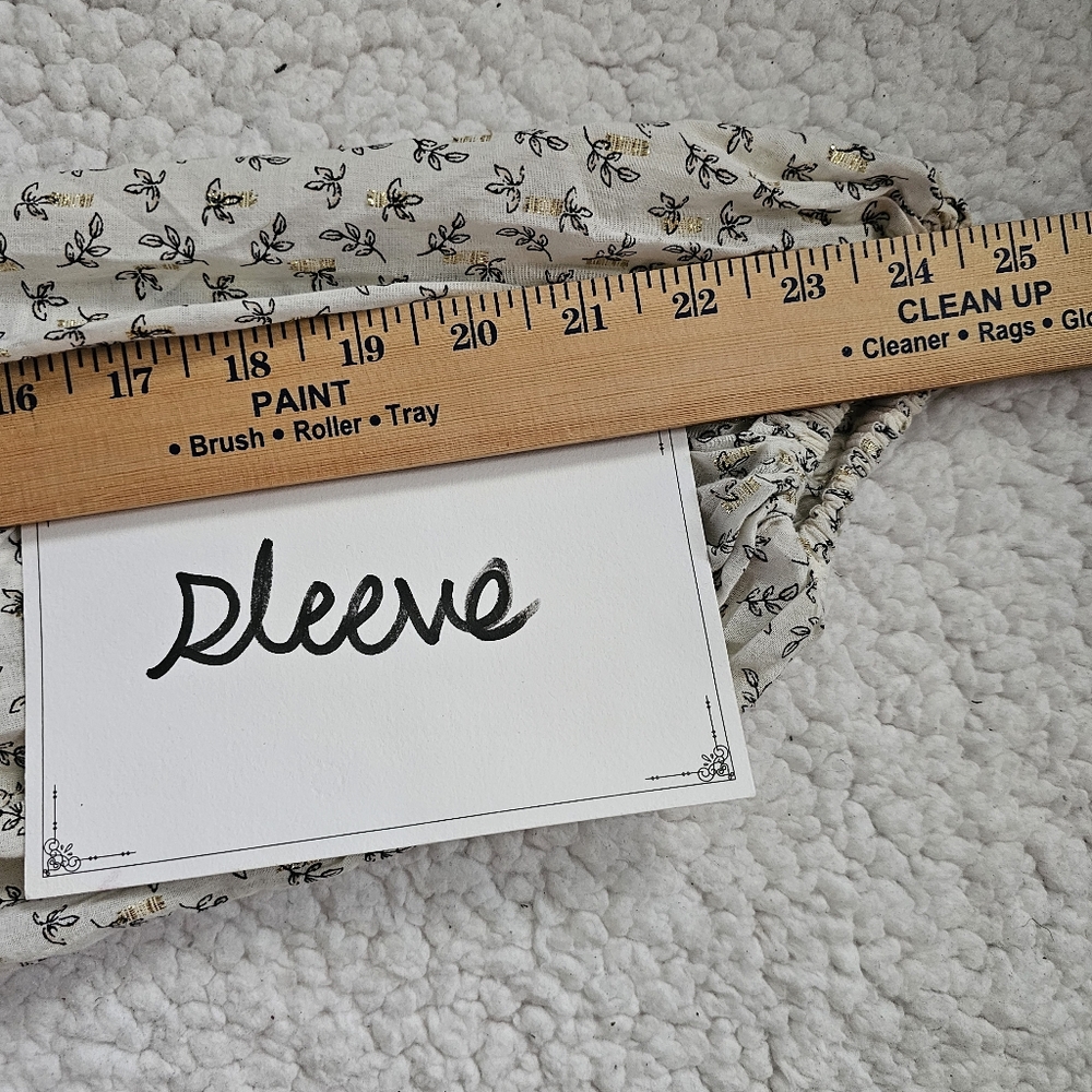 Old Navy Cream Boho Maxi Dress with Tiny Floral Print Siz3 3X - Picture 11 of 11